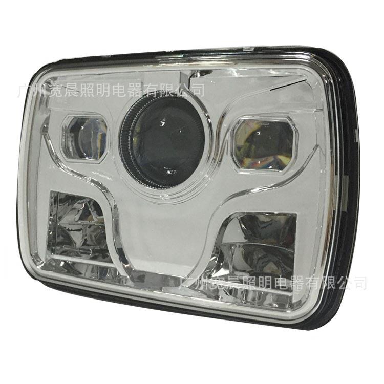 7英寸80W LED工作灯车前大灯 驾驶灯 越野工程挖掘机工作灯