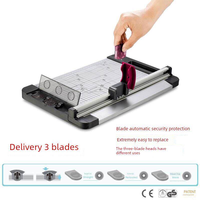 杰丽斯安全手动滚动切纸机A4裁纸刀A3切纸刀多功能割纸刀裁纸机