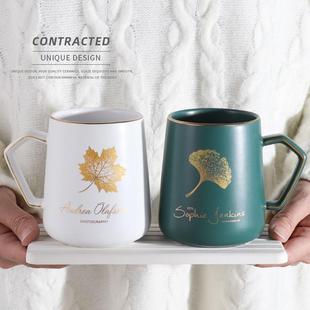牙缸杯陶瓷牙刷杯一对 北欧情侣漱口杯轻奢刷牙杯子家用洗漱杯套装