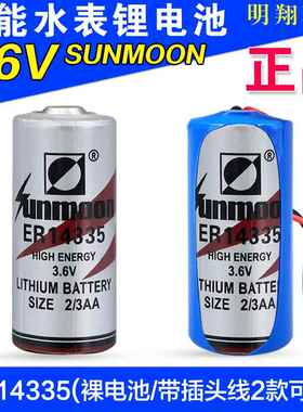 日月ER14335锂电池智能报警器3.6V浮标救生衣电池ER14335-2电池组1344