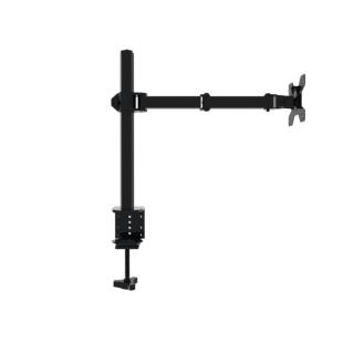 跨境现货夹具式双屏显示器支架360旋转桌面自由升降显示器壁挂架