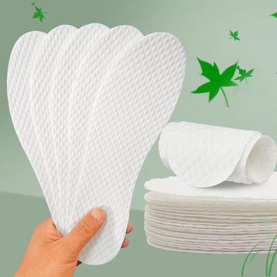 Ultra-thin disposable insoles for sweat absorption, odor pre