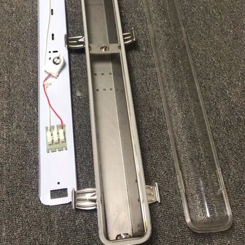 厂家直销三防灯不锈钢外壳套件 T8单管18W净化灯 LED不锈钢三防灯