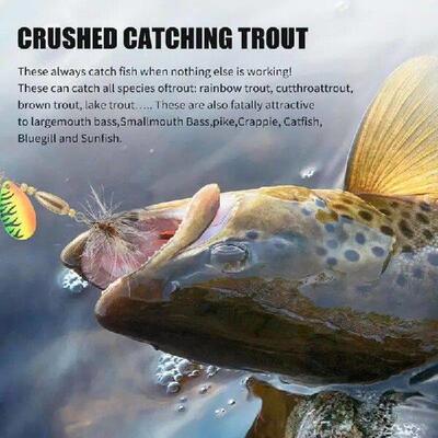 Fishing Spinner Baits Rotating Sequins Artificial Fishing