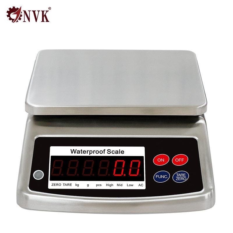 纳威克防水电子秤不锈钢天平家用厨房秤商用称重水产电子称0kg1G