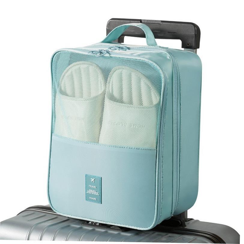 Waterproof travel storage with three-layer shoe bag shoe bag