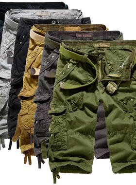 Workwear shorts with multiple pockets, men's shorts in