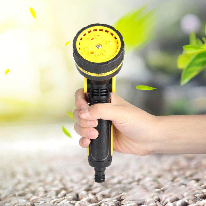 厂家ZJH浇直供10功能车花园花水枪园林浇水菜浇洒水喷头园艺洗水