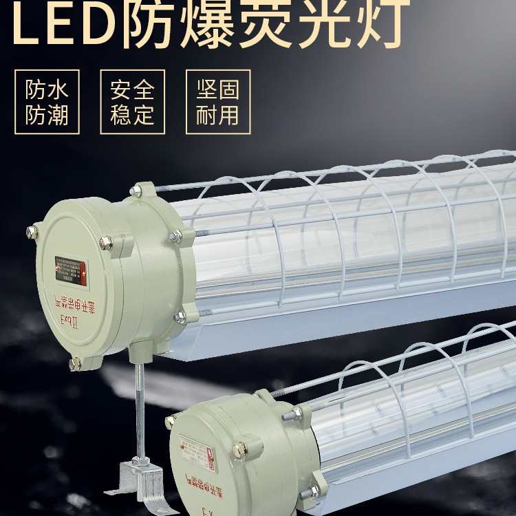 led防爆灯2X40W单管双管隔爆型T8防爆荧光灯仓库厂房车间防爆灯具