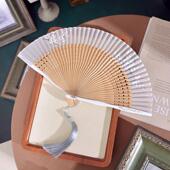 古风梅花折扇女子手提式 手提式 中国风汉代旗袍 中国扇夏季 吉帆新款