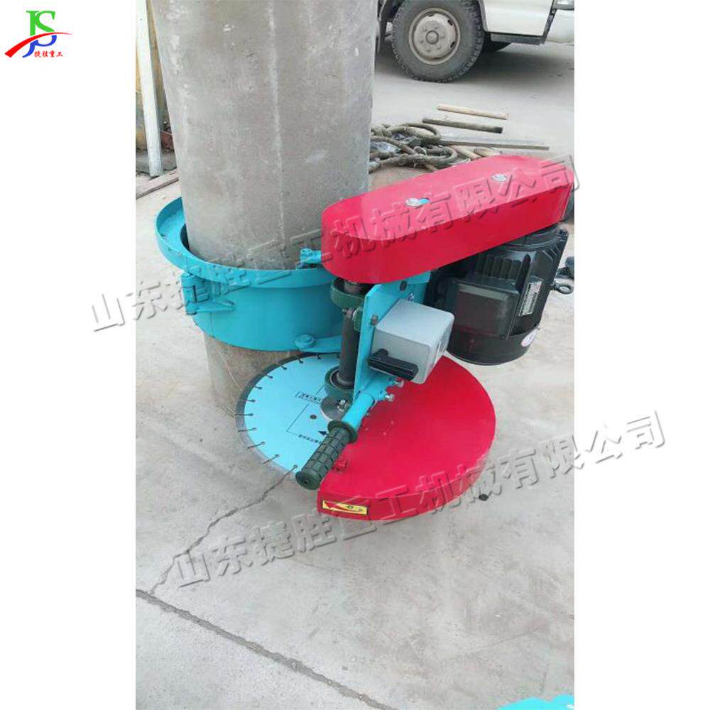 建筑桩基础工程管桩截断机 小型卡箍式切桩机 滑轮式桩头切割机