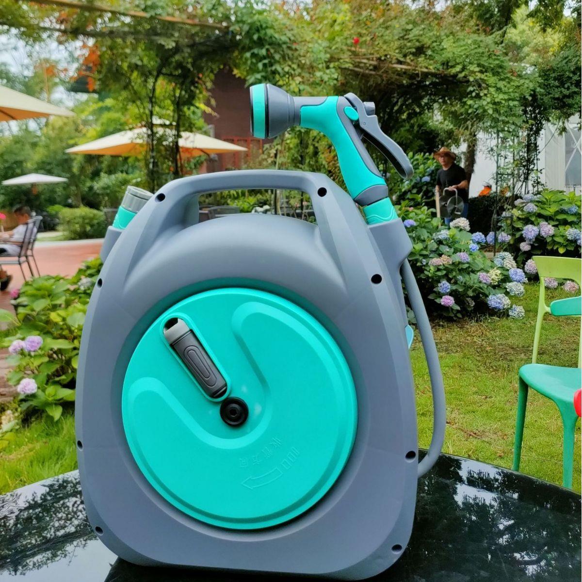 奥锐卡洗车家用水枪压自来水冲洗水管车软管水管收卷器庭院浇花