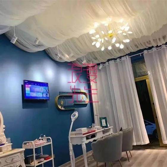 美容院吊顶纱幔瑜伽舞蹈教室喜棚酒棚篷房吊顶布幔酒店吊顶顶棚装,节庆用品/礼品,节庆布艺用品,淘宝优惠券,粉丝福利购,淘宝优惠卷