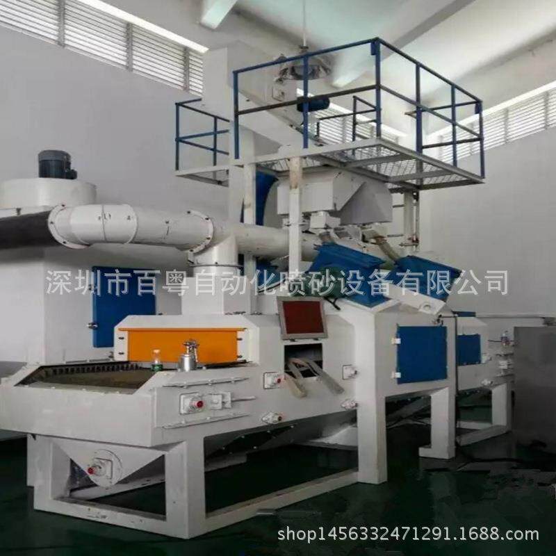 铁条铁架通过式抛丸机水泥结块去除抛丸机角铁方钢四个抛头抛丸机