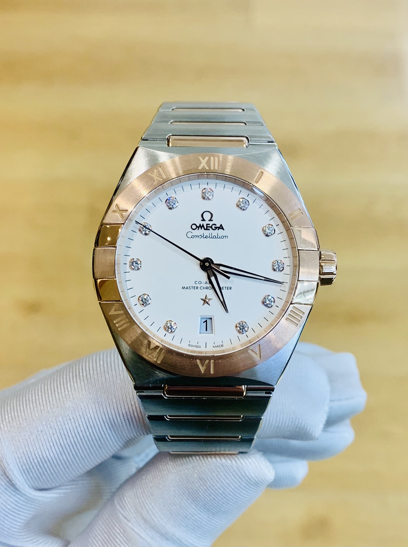 盒证[9.8新]欧米茄星座系列39mm自动机械男表131.20.39.20.02.001