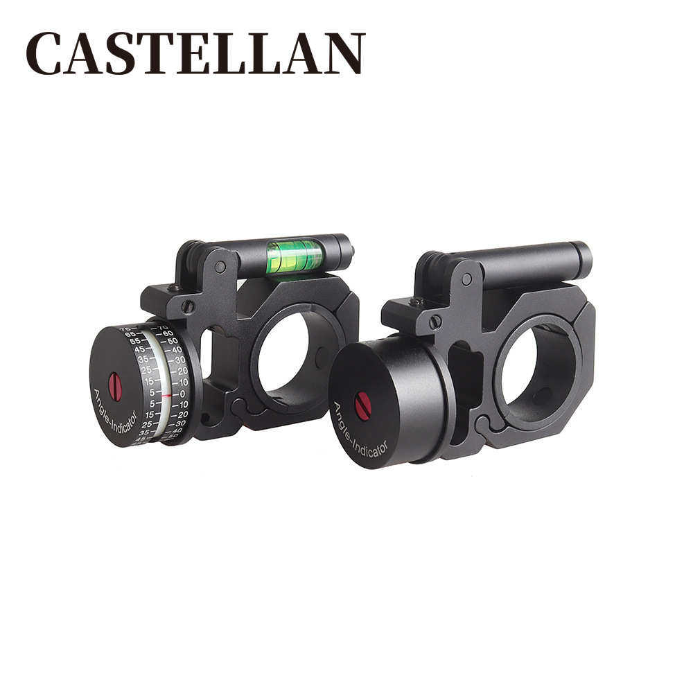 瞄镜水平仪夹具角度仪30/25mm管径支架金属左右测角度水平仪