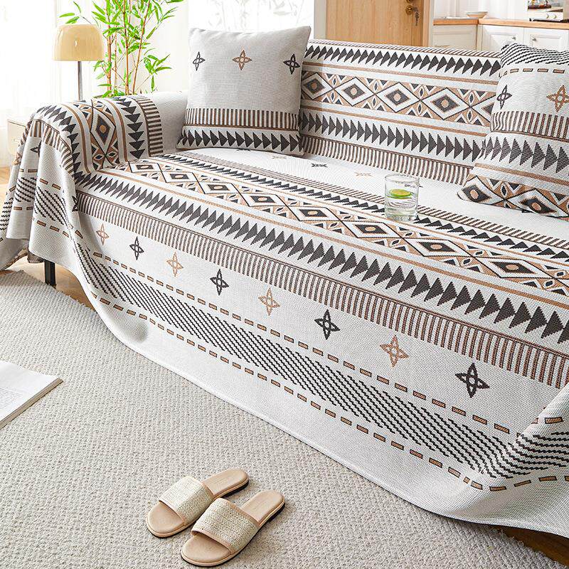 冰丝沙发布盖巾夏季透气凉感防滑坐垫子沙发套罩沙发巾全盖