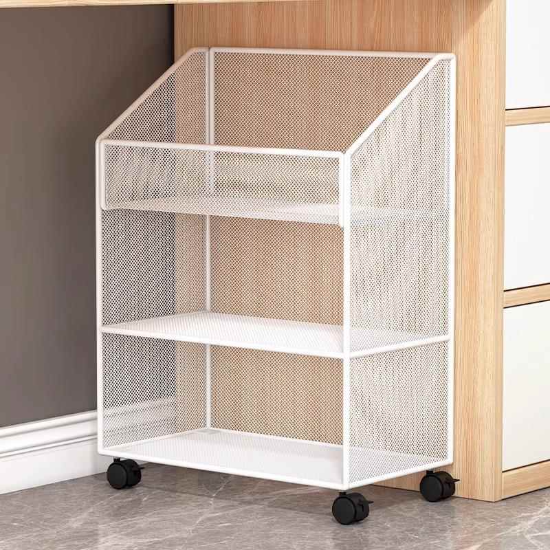 办公室收纳盒桌面置物架工位文件办公桌下收纳柜多层收纳架子推车