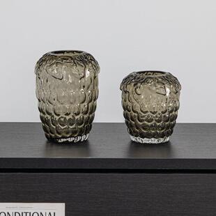 视玻远葡造型轻奢璃花瓶花高级感插装 饰萄SHY25037现代风客厅餐桌