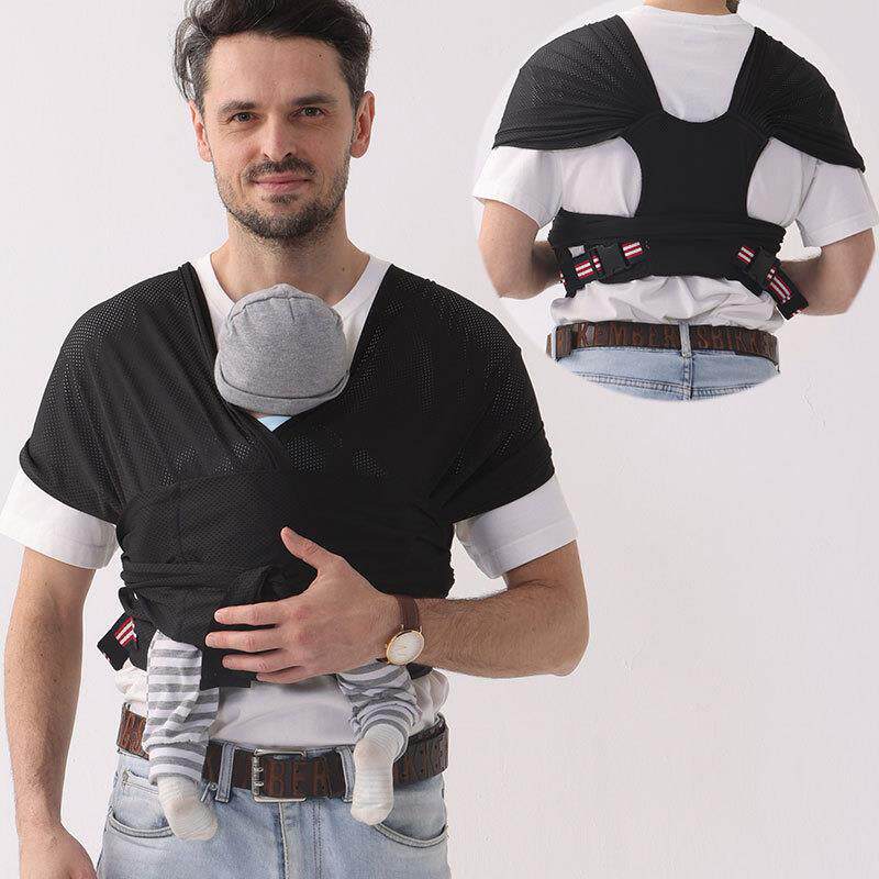 婴儿背巾背带宝宝抱巾棉布网布透气均码可调节母婴跨境供货亚马逊