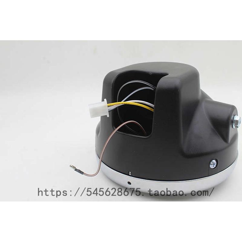 摩托车大灯总成 跨骑车EN125 7寸圆形前照明灯 玻璃面罩  莹亮