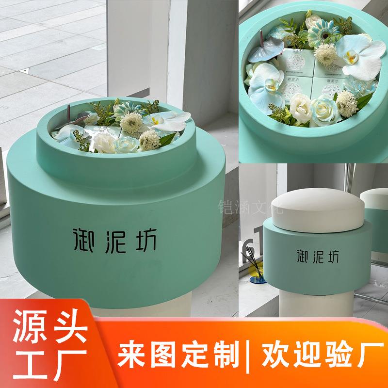 大型泡沫瓶子模型雕塑厂家工艺品护肤品精华液化妆品罐子落地摆件