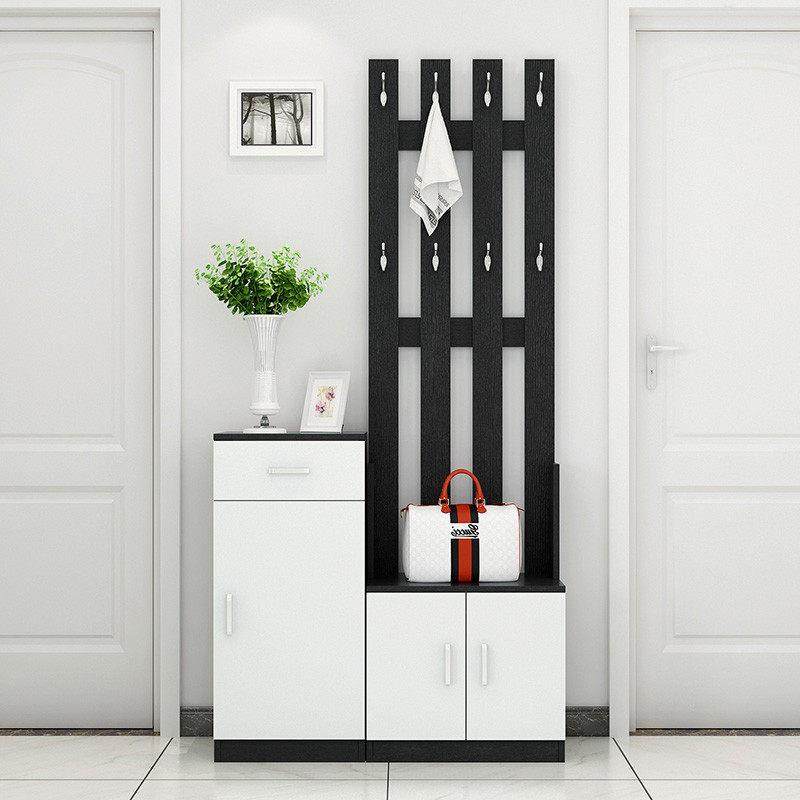 入户门鞋柜带挂衣架一体落地客厅家用进门玄关门收纳置物架衣帽架,住宅家具,衣帽架,淘宝优惠券,粉丝福利购,淘宝优惠卷