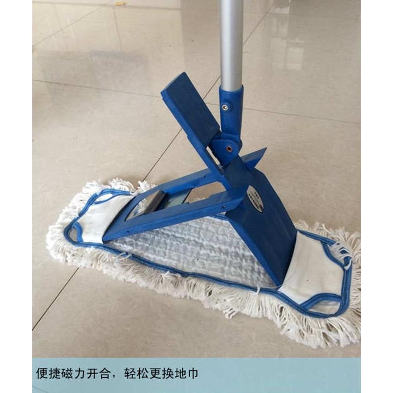 偉剛磁力地拖(塵推)架萬向旋轉(zhuǎn)平板魔力神拖把醫(yī)院酒店家庭用推架