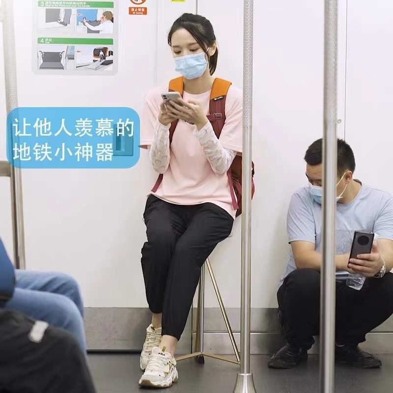 老人助行拐杖凳户外可折叠拐杖椅轻便登山拐手杖拐棍凳子助步器