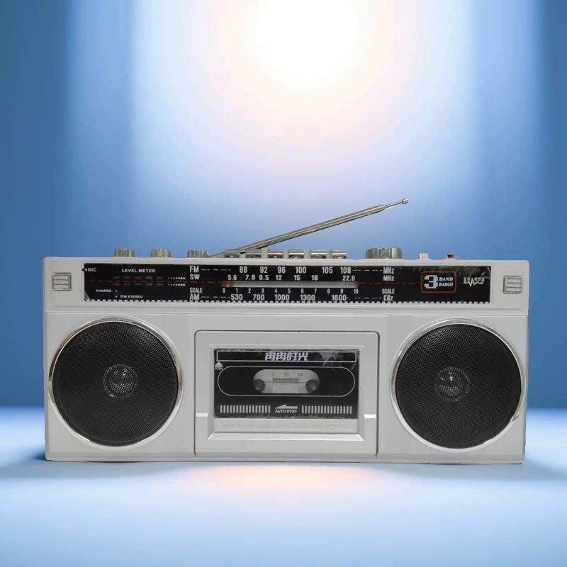 覆古磁带播放机录音机老式80年代收音机收录机小型多功能卡带机