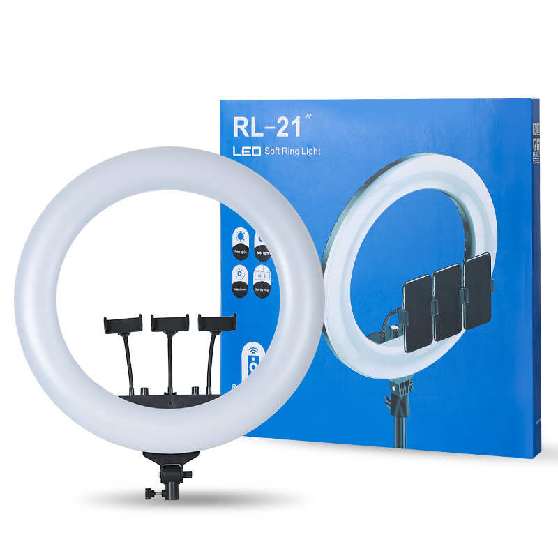 al21新款直播手机美颜环形直播rl18机位  落地光灯led补rl21灯三