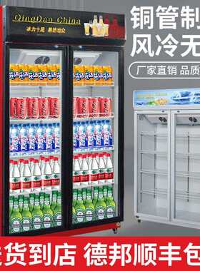 雪诗希冷藏展示柜超市保鲜立式商用冷链啤酒饮料柜单门双门蔬菜柜
