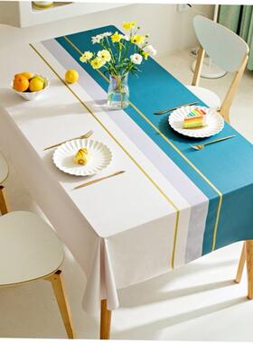 Waterproof Tablecloth Dining Table Cover Cloth Decor Plaid