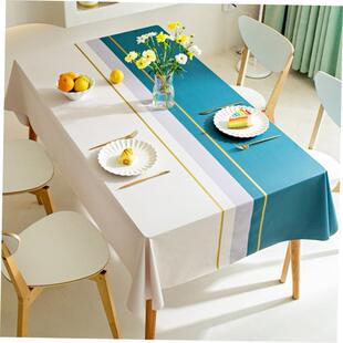 Waterproof Tablecloth Dining Table Cover Cloth Decor Plaid
