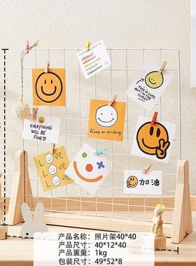 钥匙扣展示架实木带钩首饰展示架小饰品挂架挂钩耳环展示架手链.