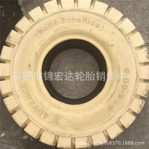 叉车实心轮胎 600-9 700-12 白色实心650-10轮胎