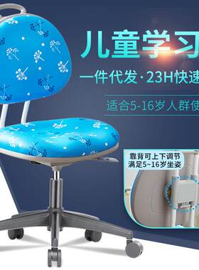 儿童学习椅可升降矫正坐姿家用小学生孩子书桌椅可调节靠背写字椅