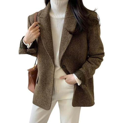 E 95486 Women Business Blazer Jacket Casual Work西装外套
