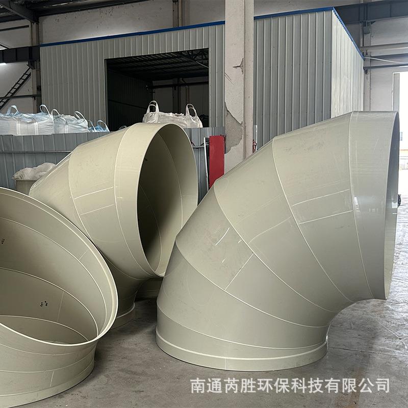 P弯头通气排风90度P口弧形弯管阻燃风管大径弯通风管RHO道头转接