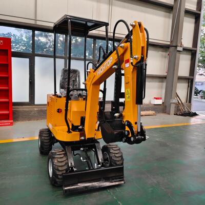 出口工程挖掘机厂家HT10迷你Excavator农用钻孔抓木小挖机