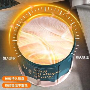 524大号泡澡桶特号折叠家泡澡桶大人儿童洗用沐浴盆浴桶户外澡神