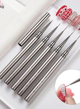 5PCS Nail Art Liner Brushes Hand Painted Brush Acrylic UV Ge
