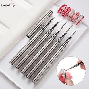 5PCS Nail Art Liner Brushes Hand Painted Brush Acrylic UV Ge