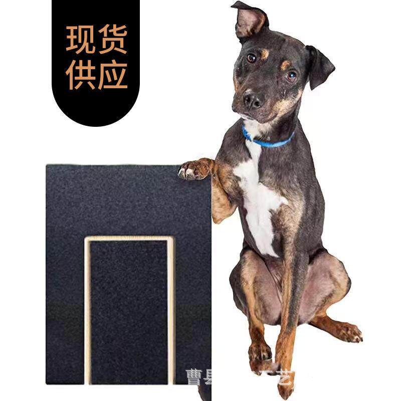 宠物木质狗狗刮板实木狗指甲锉板可抽拉狗狗指甲刮板带砂纸狗抓板