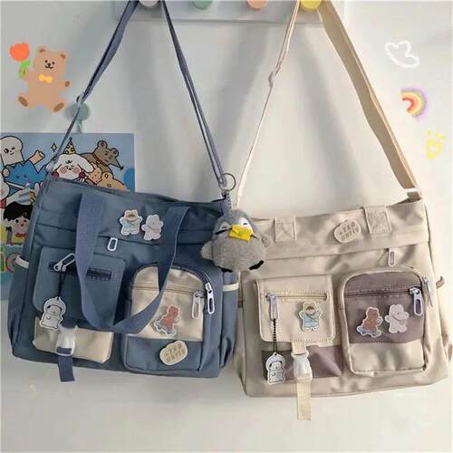 Waterproof Canvas Women Handbags Shoulder Bags Nylon Ladies