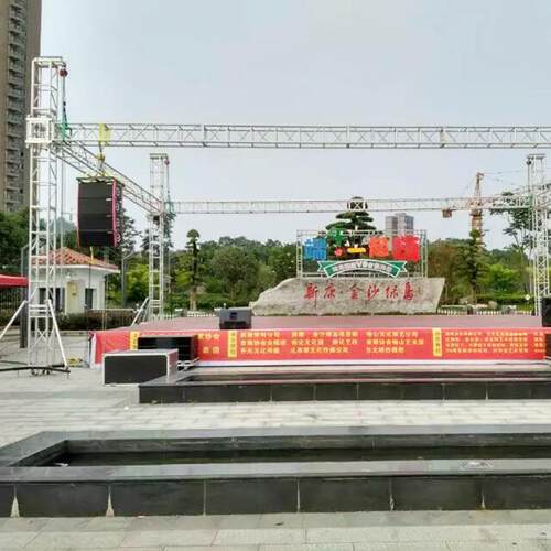 舞台桁架厂家 背景架方管镀锌演出桁架 灯光架婚庆舞台厂家