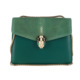宝格丽BVLGARI 9.8新 蛇头包小号绿色单肩斜挎包K5051公价21900
