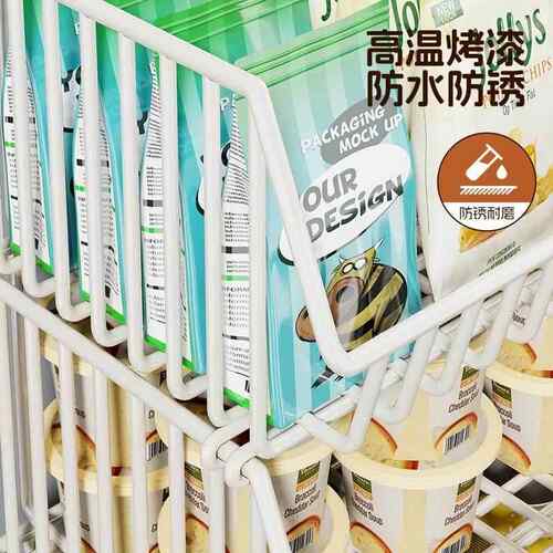 冰柜内部置物架冷柜专用分隔栏分类神器分层架冰箱隔断分格收纳筐