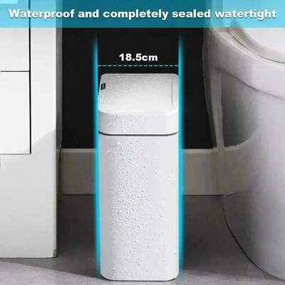 Smart Bathroom Trash Can Automatic Bagging Electronic Trash