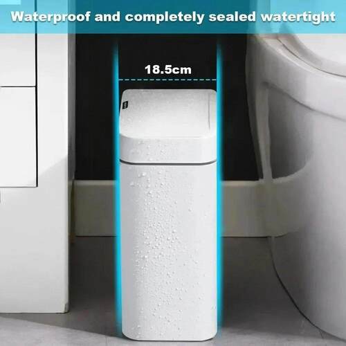 Smart Bathroom Trash Can Automatic Bagging Electronic Trash